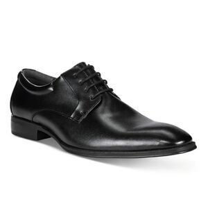 New ALFANI Men's Andrew Plain Toe Derbys Created for Macy's black leather size 8